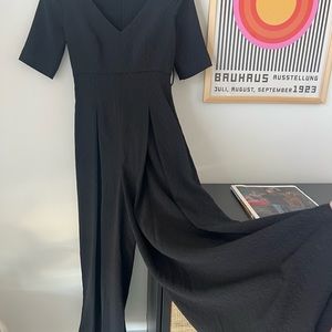 Wide leg black jumpsuit, Size US 2 (AUS 6)